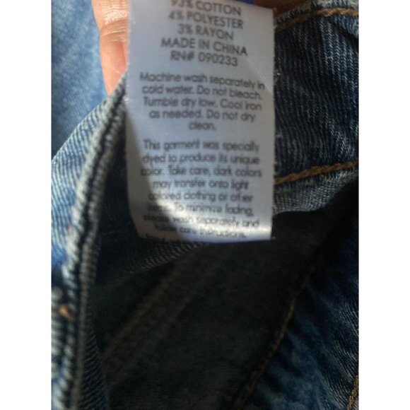 PacSun Womens Indigo Denim Cargo Midi Skirt With Frayed Hem & Multiple Pockets - Picture 5 of 6